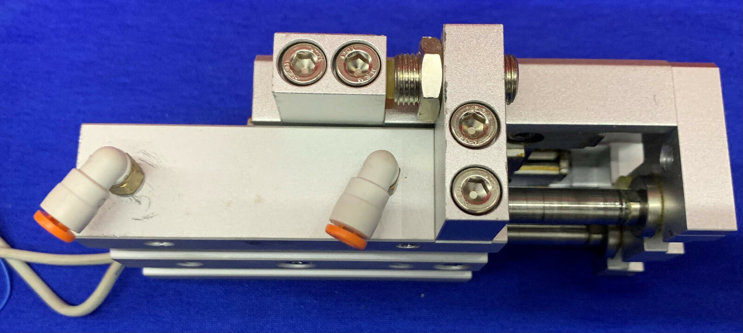 SMC Pneumatic Air Cylinder MXS16-40w/(2)SMC D-M9N Auto Switch Solid State Sensor