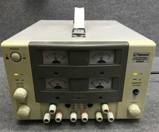 TOPWARD 6306A DC 6 AMP DUAL TRACKING DC POWER SUPPLY 115V 1PH 60HZ 8AMPS