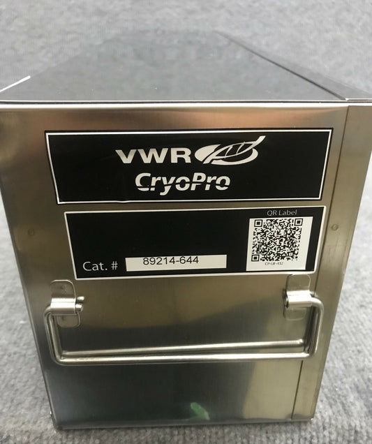VWR CRYOPRO 89214-644 SS UPRIGHT FREEZER RACK FOR STANDARD 2″ Boxes- Rack Only