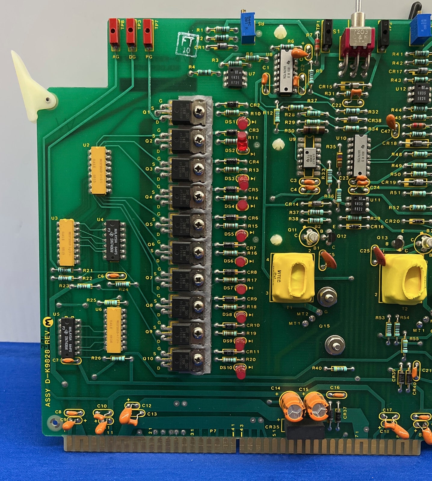 VARIAN HIGH VOLT VAL. DRIVER BOARD D-K9827 REV. D COMP. SIDE UL94V-0 D-9828 RevM