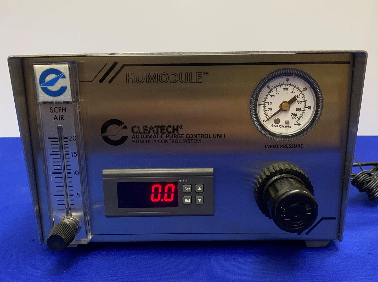 ESSICCATORE DI UMIDITÀ CON CONTROLLO AUTOMATICO DI SPURGO CLEATECH HUMODULE CON MOBILE/SUPPORTO