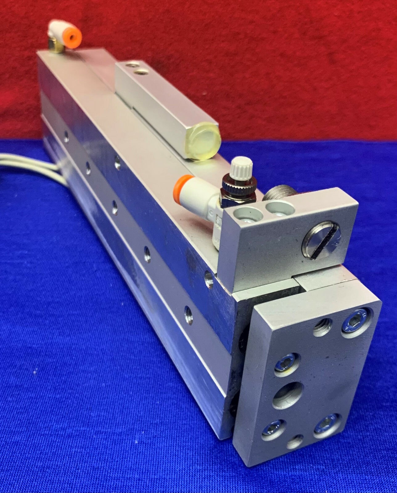 Bimba TBA-12100-A2M Twin Bore Actuator Air Table Slide w/SMC D-F9N Sensor