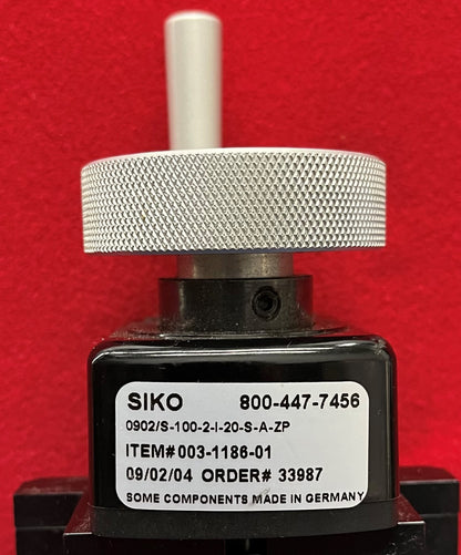 Parker Daedal 4955-06-L Manual Driven Positioner Stage Ball screw w/Lock