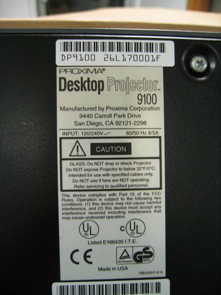 PROXIMA 9100 TISCHPROJEKTOR 