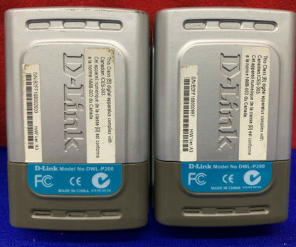 Lot of 4 D-Link Power Over Ethernet Adapter DWL-P200 (only 3 48V Power Adpaters)