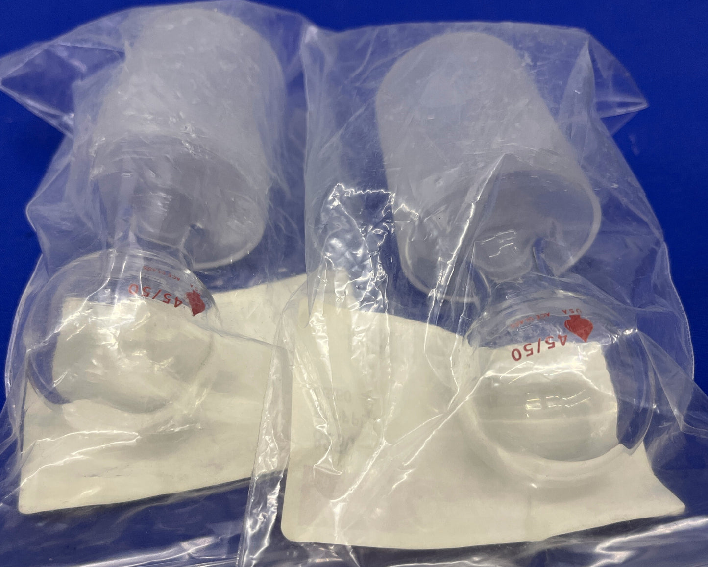 ACE GLASS 8250-20 Hohlglasstopfen über die gesamte Länge, 45/50-Verbindung – 1 Charge, Menge 2