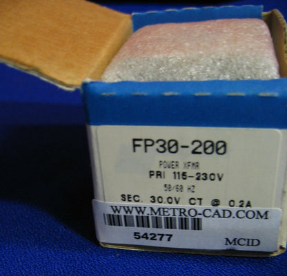 TRANSFORMADOR DE POTENCIA MAGNETEK FP30-200 EN PAQUETE PLANO PR1 115/230 V 50/60 HZ SEC 30