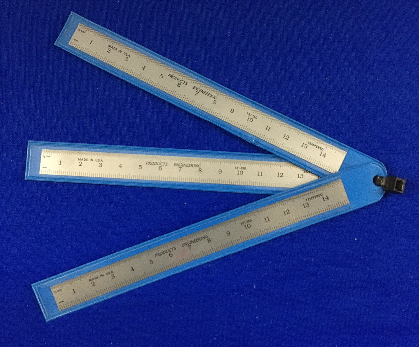PRODUCTS ENGINEERING PEC 751-150 METRIC GRADUATION STYLE 1/2" WIDE - 3 RULERS
