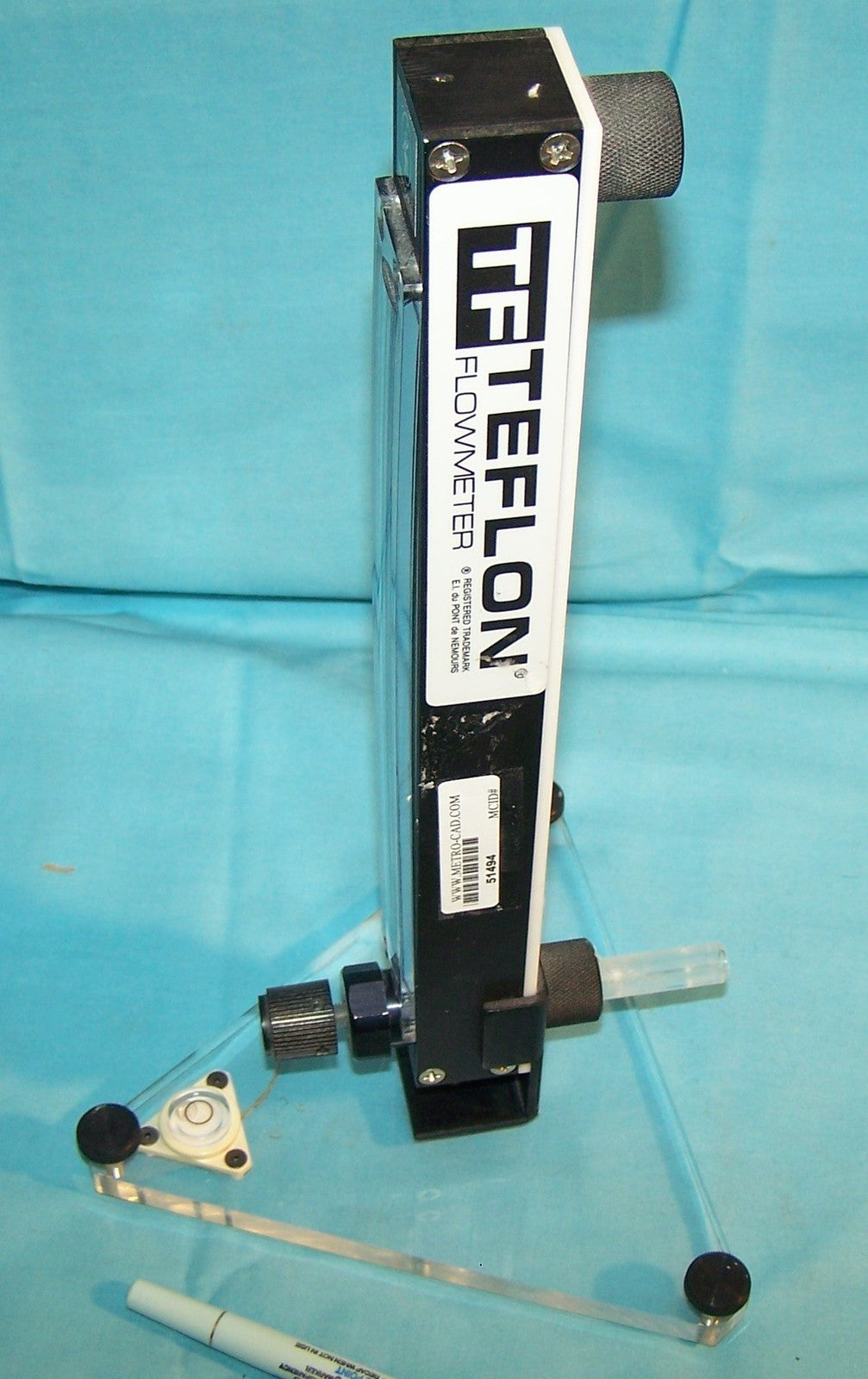 MANOSTAT TF  TF TEFLON FLOWMETER MAX 60 PSIG MAX TEMP 150F 3/8 INLET TUBE