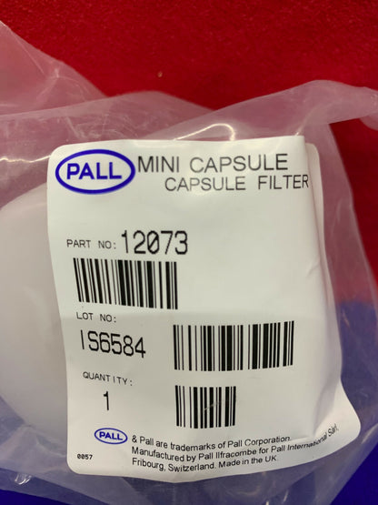 QTY 3 - PALL LIFE SCIENCES 12073 MINI PROFILE CAPSULE FILTERS
