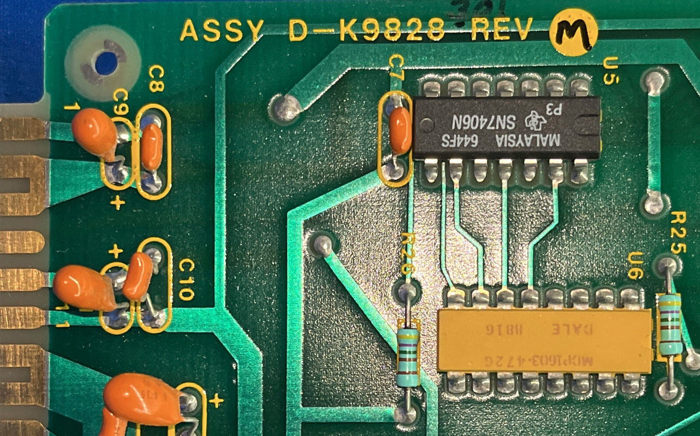VARIAN HIGH VOLT VAL. DRIVER BOARD D-K9827 REV. D COMP. SIDE UL94V-0 D-9828 RevM