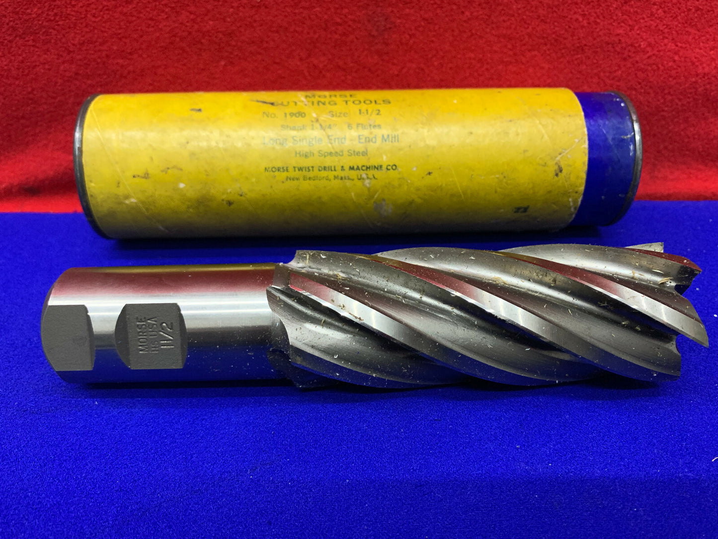 MORSE TWIST DRILL & MACHINE CUTTING TOOL NO. 1900 LONG SINGLE END - END MILL