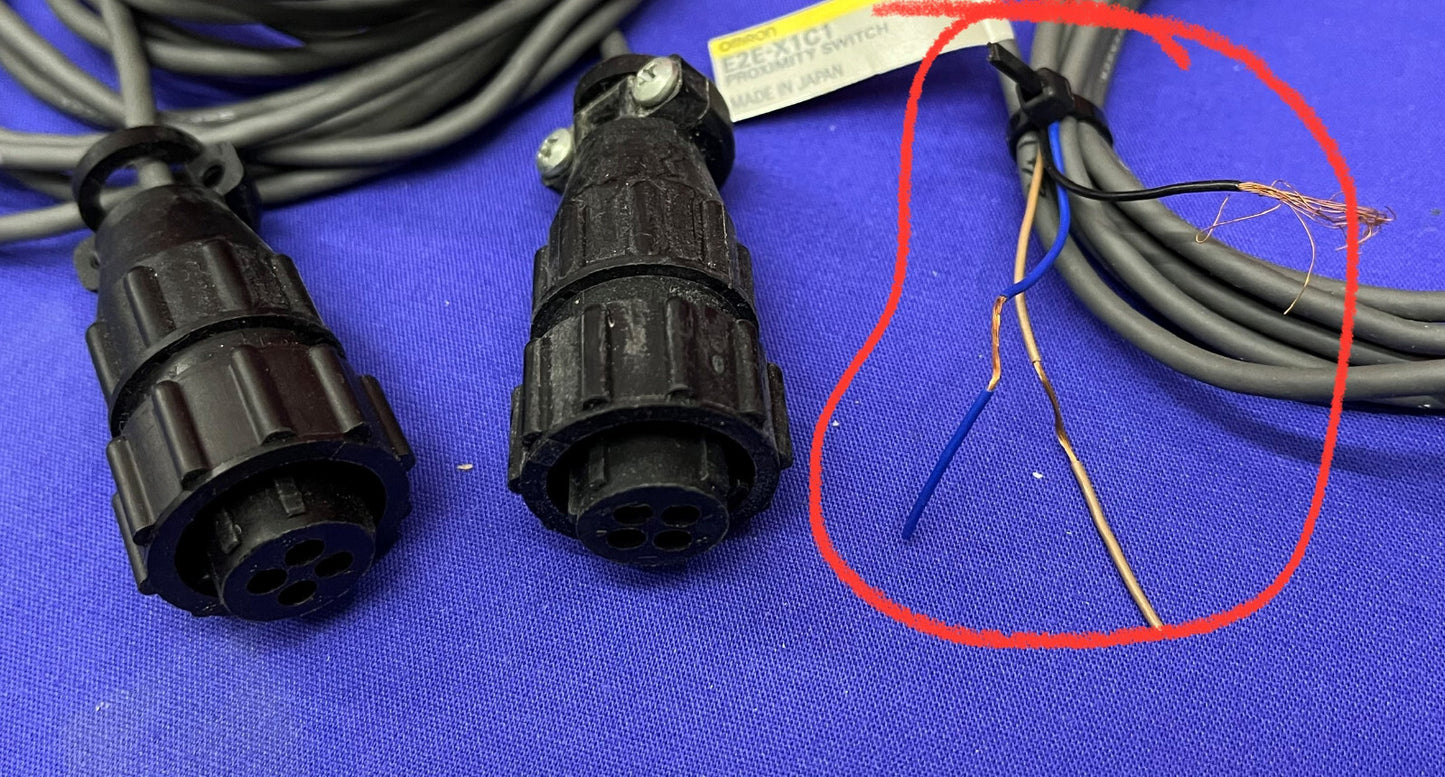 Lot of 3 Omron E2E-X1C1 Proximity Sensor