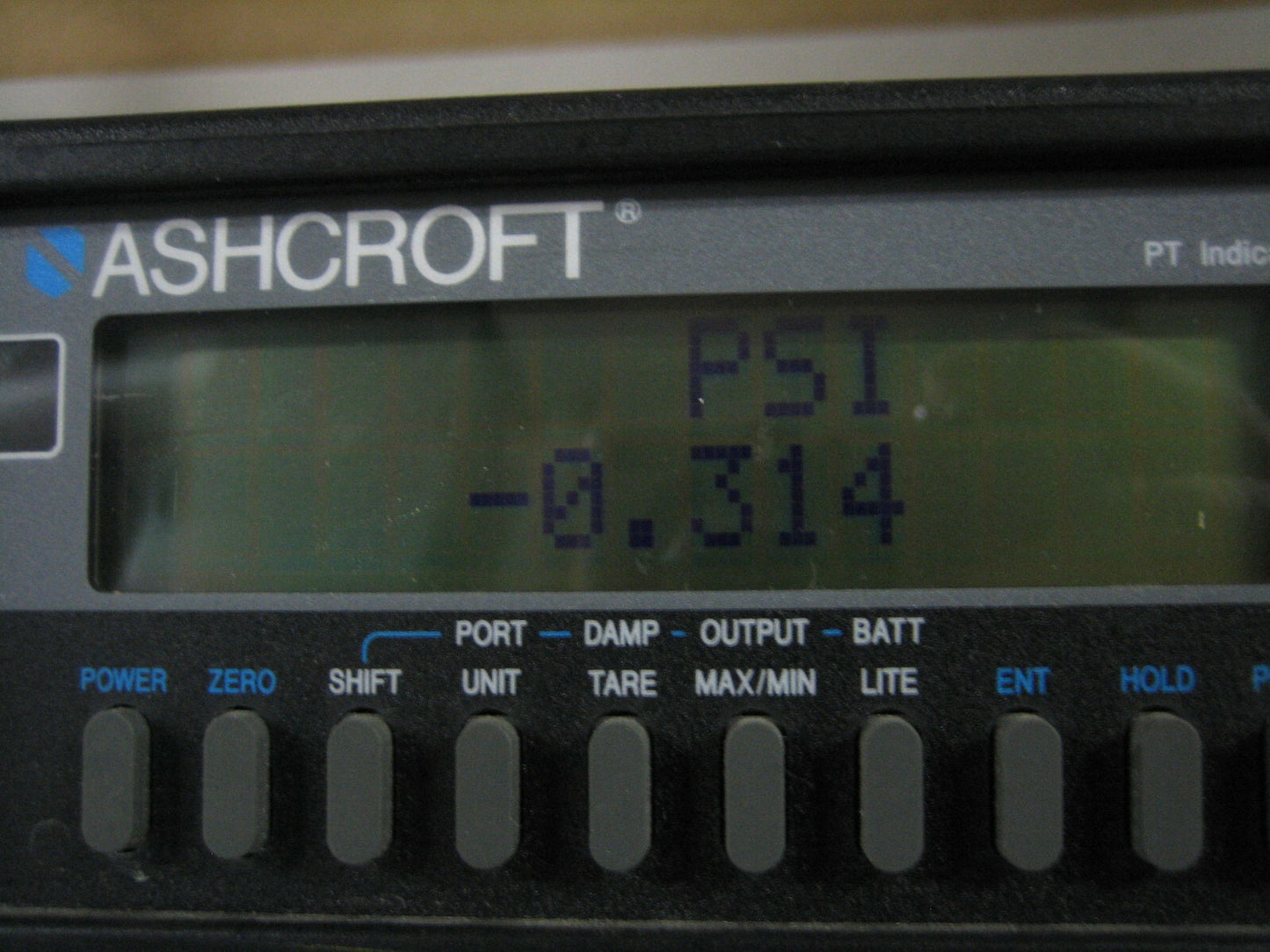 Ashcroft® PT DIGITAL PRESSURE INDICATOR BENCH TOP TEMP RANGE 32° to 120°F