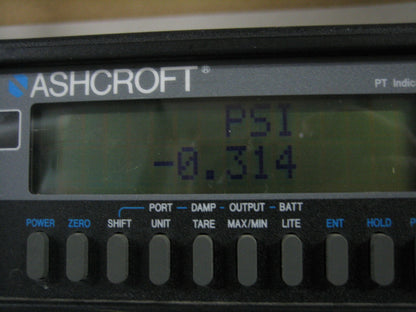 Ashcroft® PT DIGITAL PRESSURE INDICATOR BENCH TOP TEMP RANGE 32° to 120°F