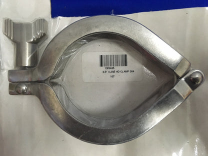 1 LOT OF 2 - 13IS425 / 13IS42.5 2.5" I-LINE HD CLAMP 304 107