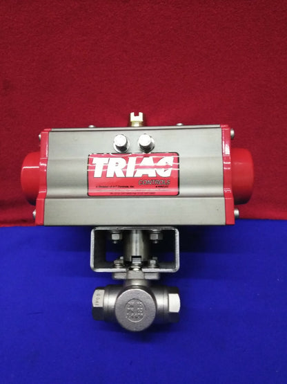 TRIAC 38TX0502R2SXXL 2R40SR FEDERRÜCKLAUF-ANTRIEB MONTIERT AN 38 SERIE 3-WEGE 31 