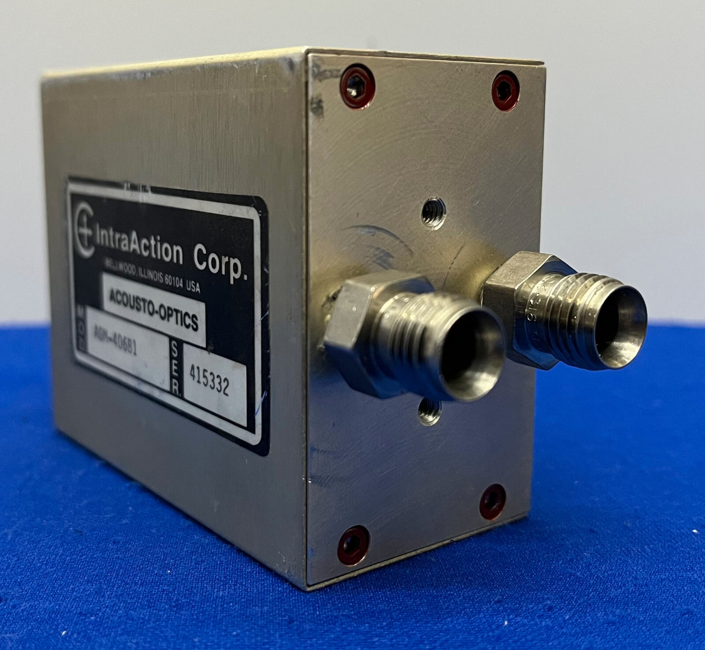 INTRAACTION CORP ACOUSTO-OPTIC MODULATOR AGM-406B1 FREQUENCY SHIFTER