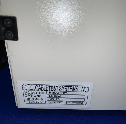 CABLETEST H1500P-HV1 HORIZON 1500 HIGH VOLTAGE WIRING ANALYZER PART/REPAIR QTY 2