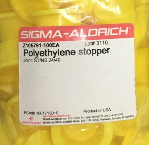 1 PACKAGE OF - SIGMA-ALDRICH Z105791-100EA POLYETHYLENE STOPPER