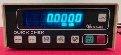 METRONICS QC1000M-AR-MT QUICK-CHEK DIGITAL DISPLAY DEVICE - FOR PARTS/REPAIR