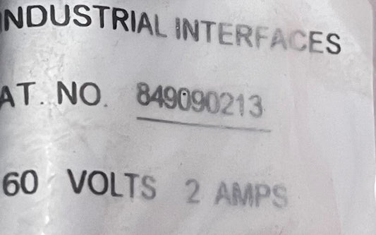 INDUSTRIAL INTERFACES CABLE CCB 849090213 PART #185-0099 2 Amp 60V