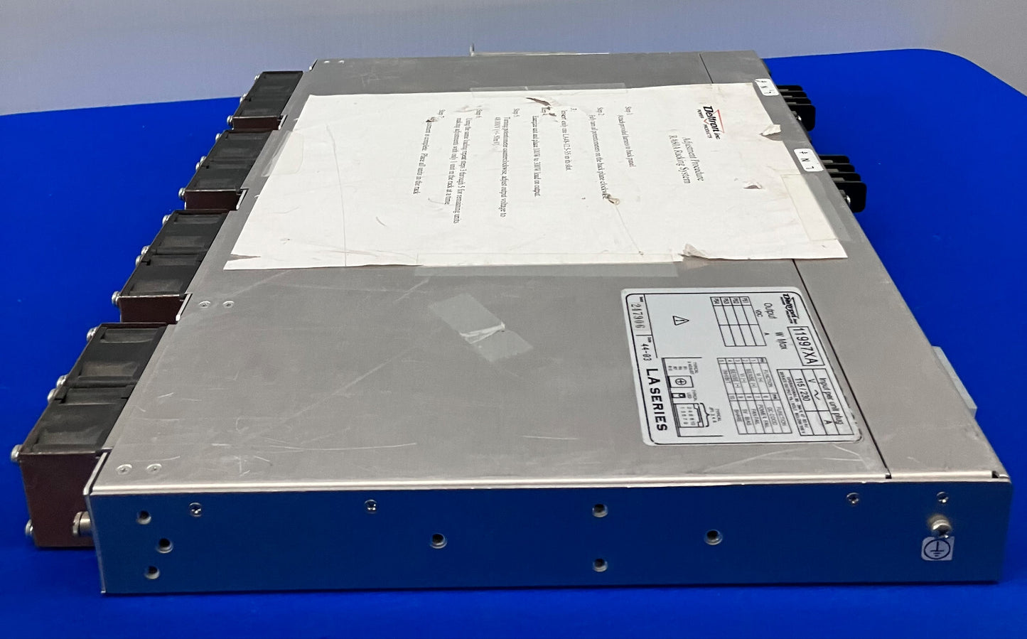 DELTRON POWER PRODUCTS LA SERIES 11997XA POWER SUPPLY RACK MOUNT (MISSING ONE)