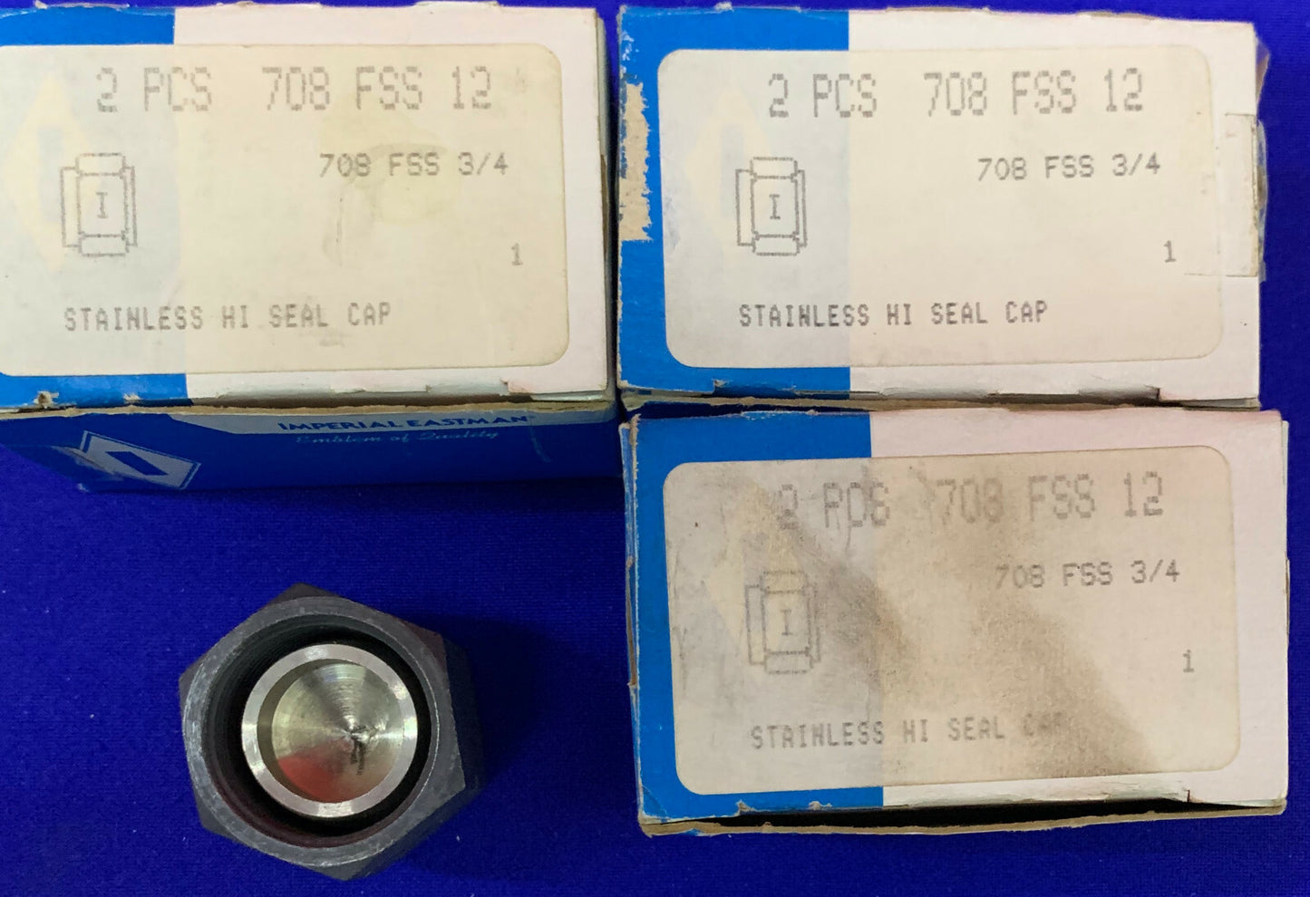 IMPERIAL EASTMAN 708 FSS 12 / 708 FSS 3/4 STAINLESS HI-SEAL CAPS