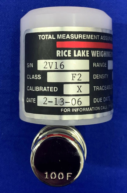 SYSTÈME DE PESÉE RICE LAKE 500G 100G 50G SS CYLINDRIQUE CLASSE DE POIDS F2 