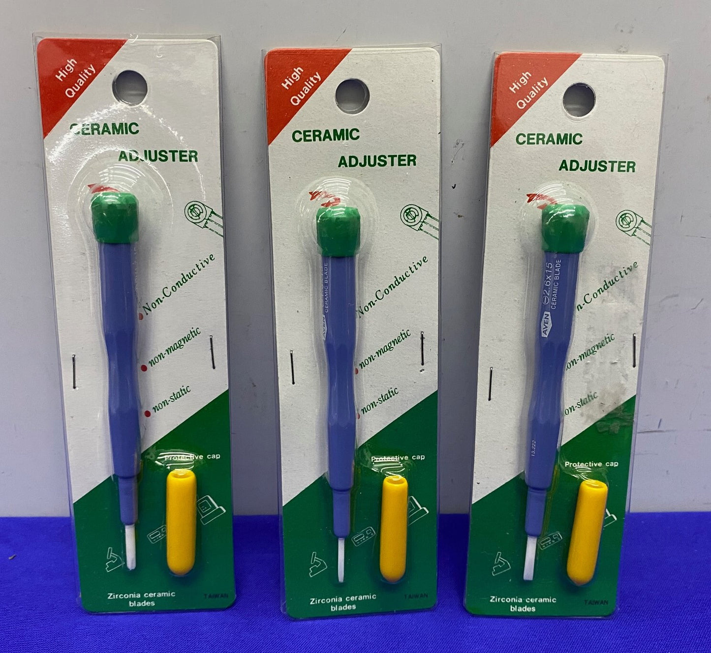 AVEN 1 EACH - 13.220 PH 1.7 / 13.221 1.3mm / 13222 2.6mm CERAMIC ALIGNMENT TOOLS