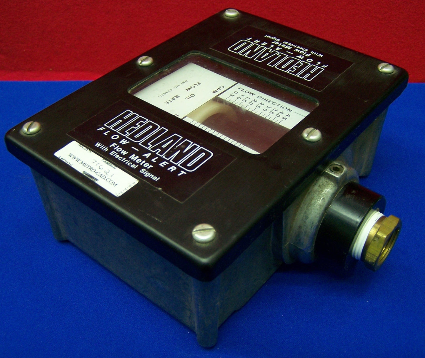 HEDLAND FLOW - ALERT 781305 / 781-305 FLOW METER WITH ELECTRICAL SIGNAL