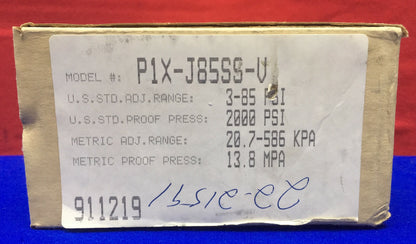 IMO DELAVAL BARKSDALE CONTROLS P1X-J85SS-V HI-P PRESSURE SWITCH