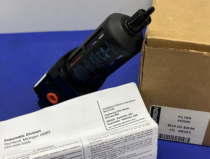 WILKERSON PNEUMATIC M18-02-BK00 FILTER 493090 FILTER (1) 6B263