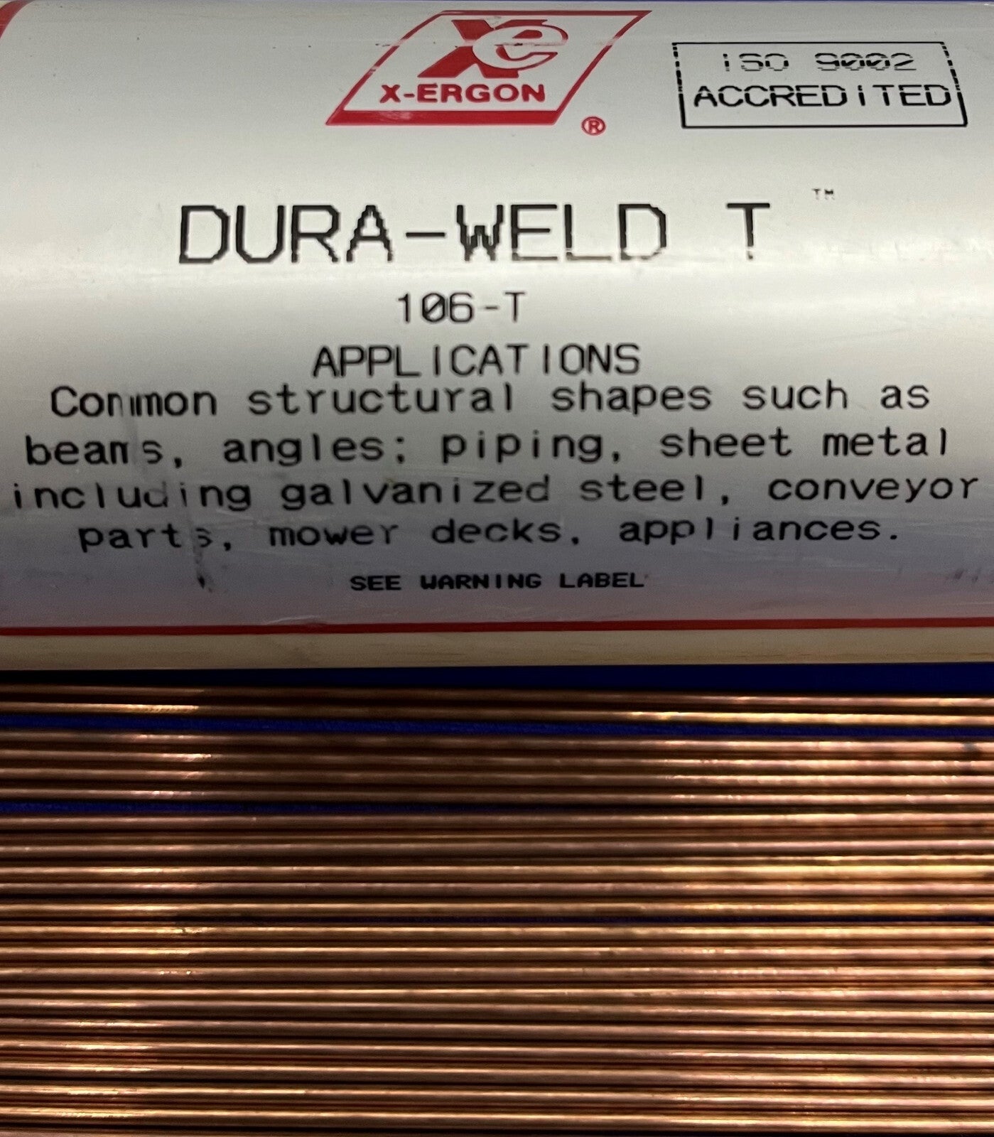 X-ERGON DURA-WELD T ™ 106-T / 200-7-106T WELDING ROD - QTY 269 RODS