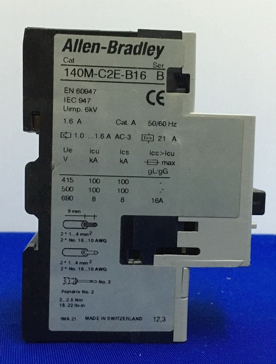 Allen-Bradley Allen Bradley AB 140M-C2E / 140M-C2E-B16 SER B CIRCUIT BREAKER