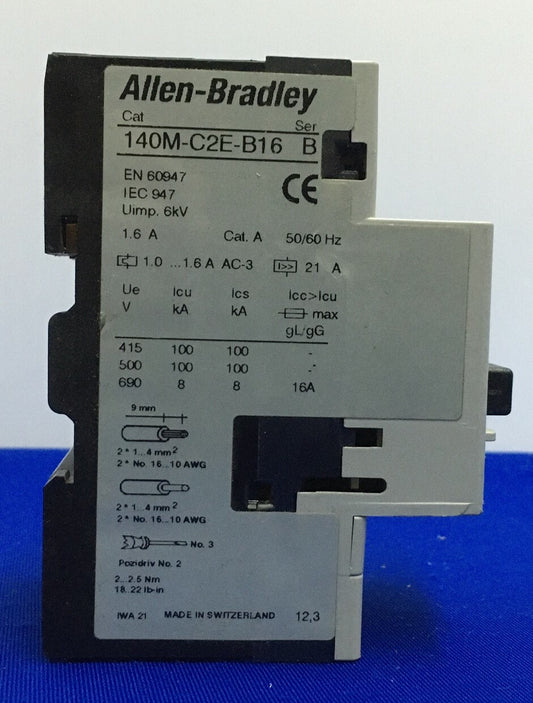 Allen-Bradley Allen Bradley AB 140M-C2E / 140M-C2E-B16 SER B CIRCUIT BREAKER