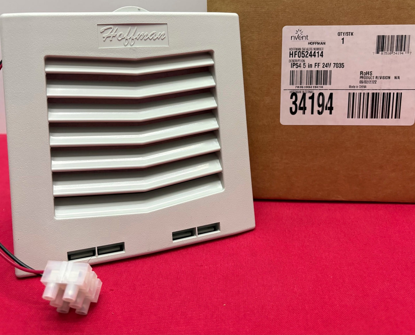 HOFFMAN nVent HF0524414 SIDE MOUNT FILTER ENCLOSURE COOLING FAN 24VDC