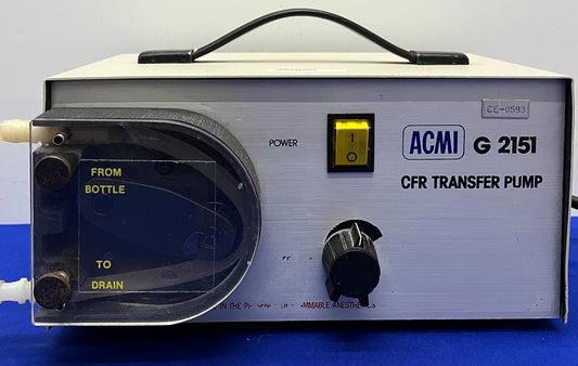 ACMI CFR TRANSFER PERISTALTIC PUMP G2151 -  PICTURES/VIDEO