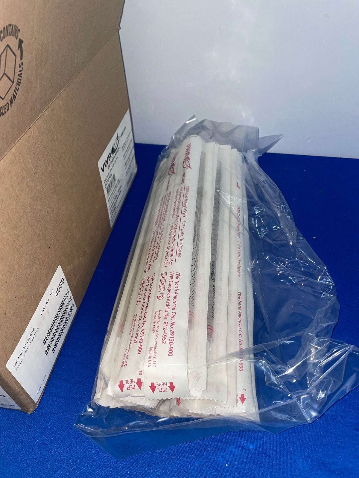 VWR, 25 ml SEROLOGISCHE PIPETTE, 8 PACKS MIT 25