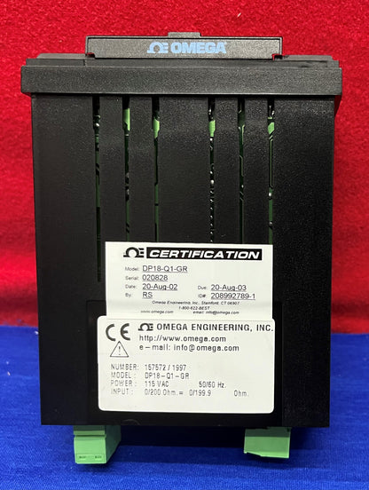 Omega DP18-Q1-GR-R2 Base Model DP18-Q Ohmmeter Digital Panel Meter