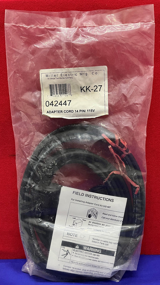 Miller Electric KK-27 Adapter Cord 14 Pin 115V 042447
