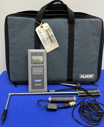 ALNOR APM360 MULTI-PURPOSE METER W/ 275 PROBE - NO PRINTER - FOR PARTS/REPAIR