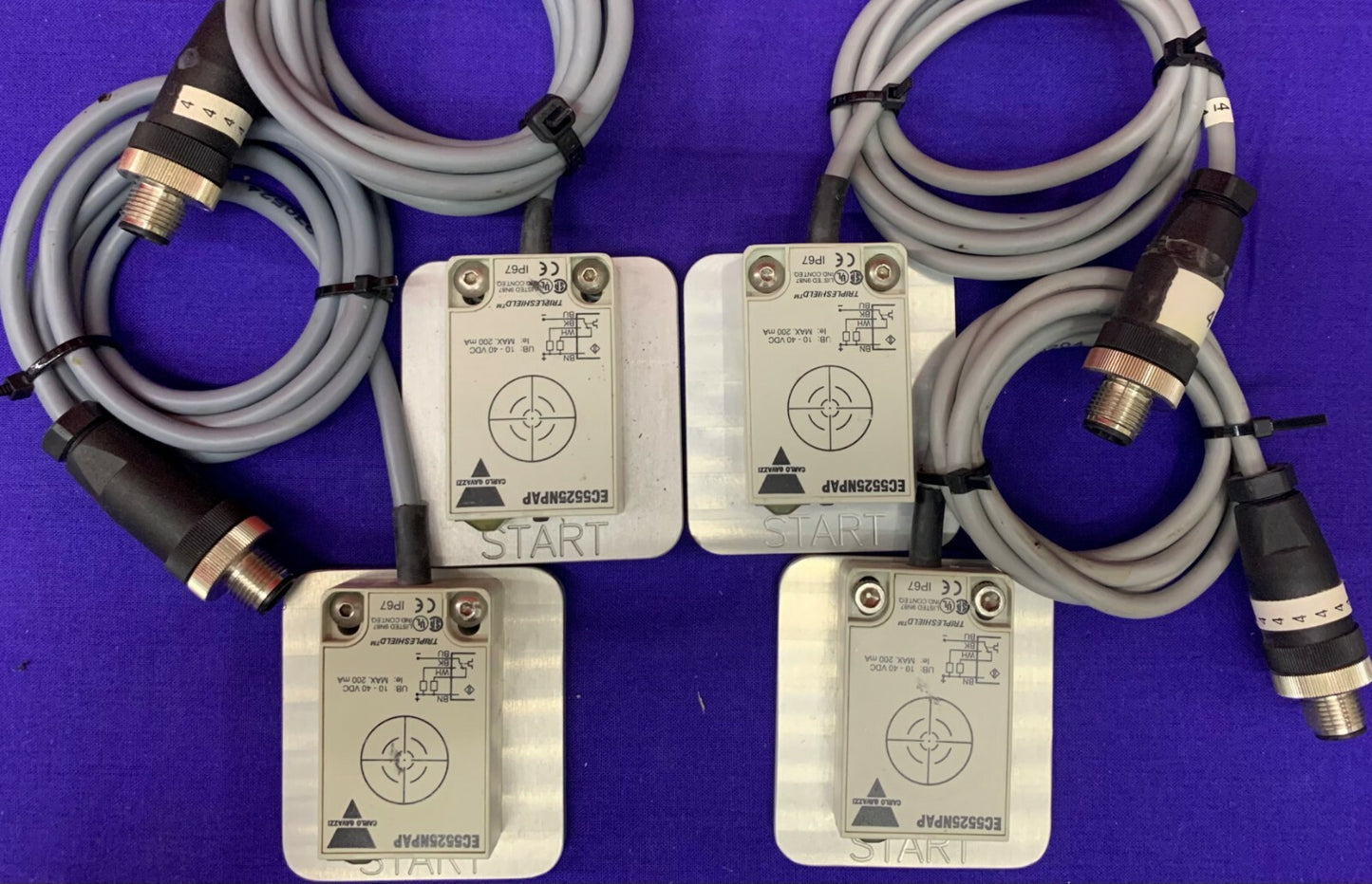 QTY 4 - Carlo Gavazzi EC5525NPAP Capacitive Proximity Sensors