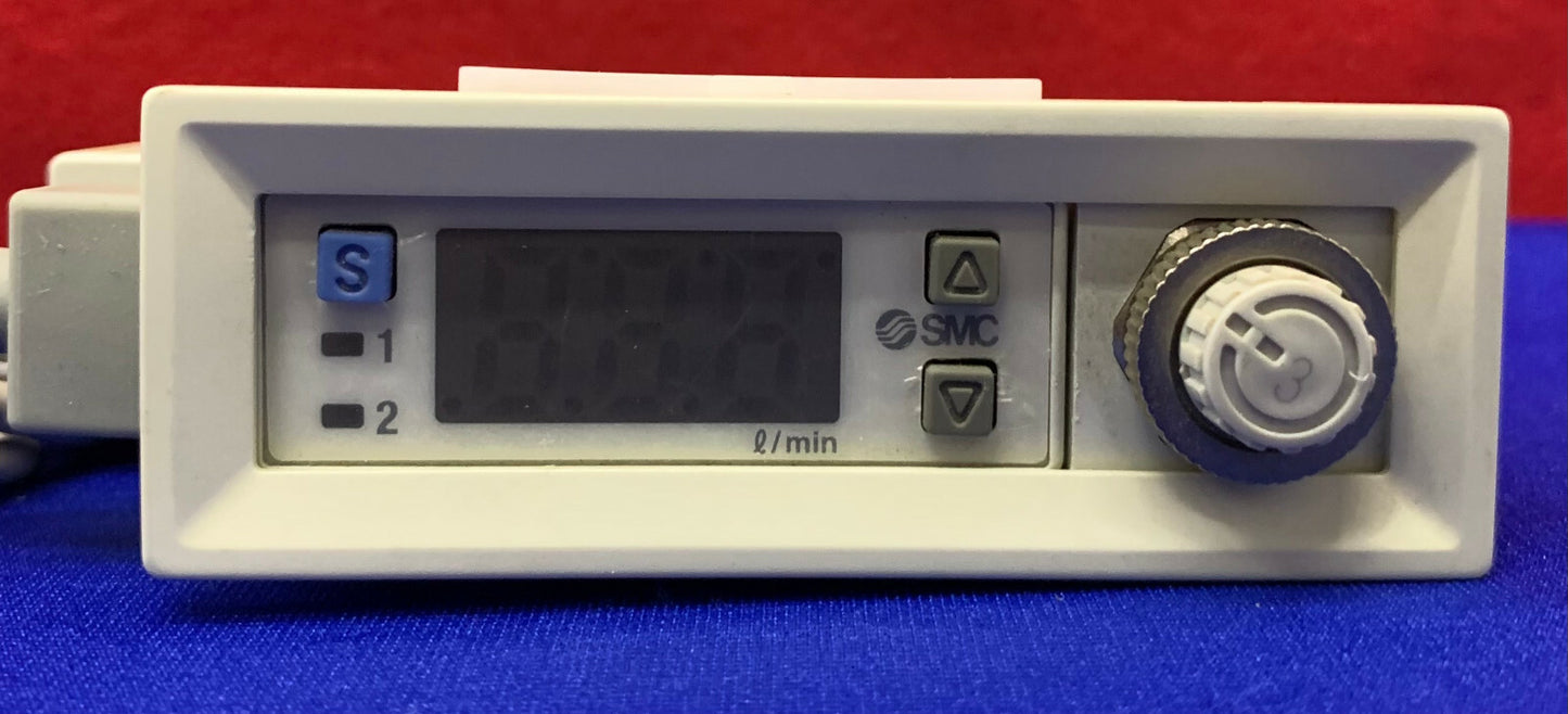1 Lot Qty of 2 - SMC Digital Flow Switch PFM750S-N01L-E  FLOW RATE 1-50L