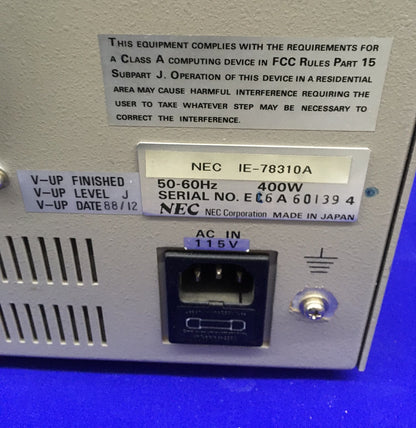 NEC IE-78310A IN CIRCUIT EMULATOR 8/16-BIT SINGLE-CHIP CMOS MICROCOMPUTER PARTS