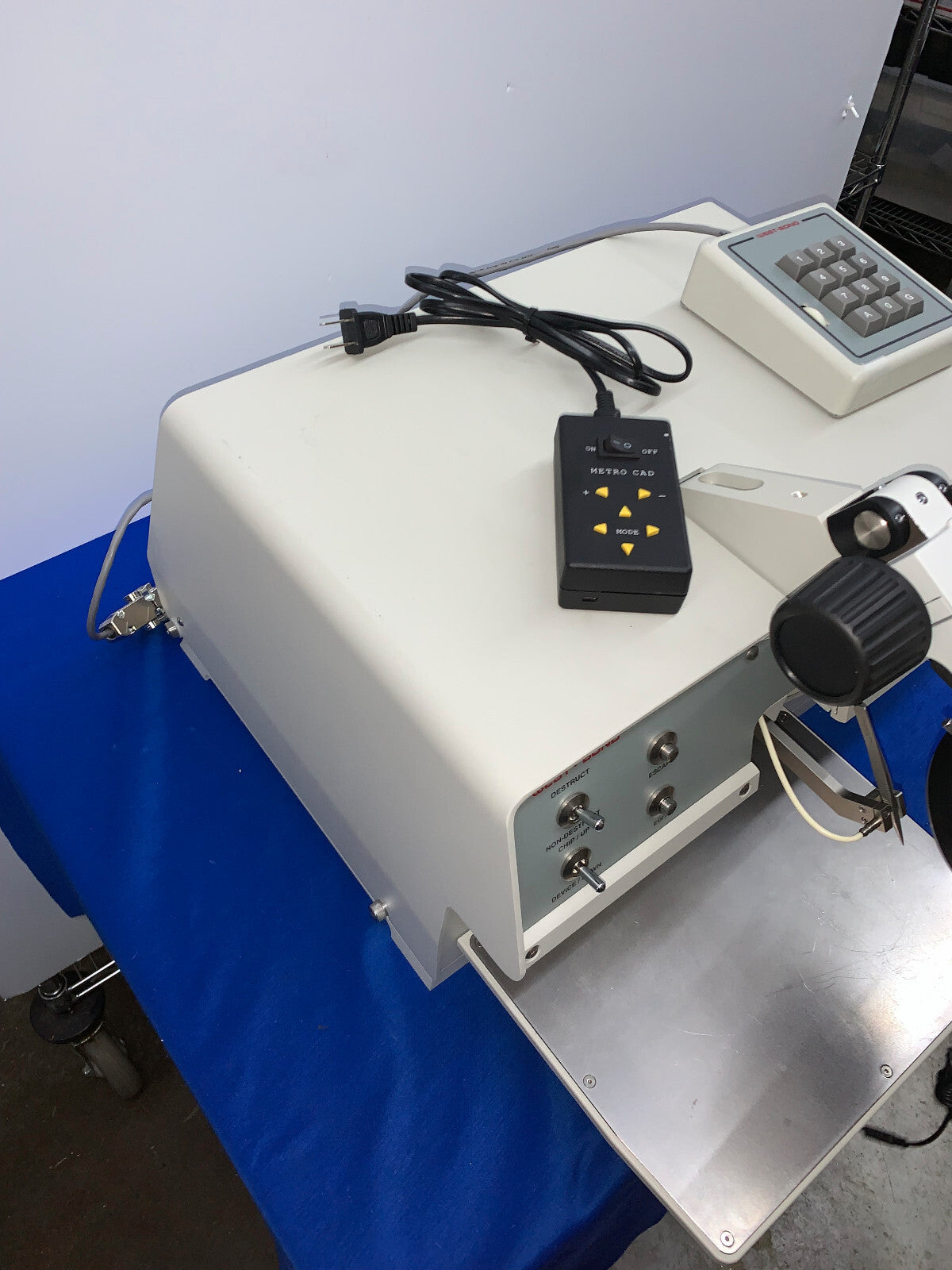WEST-BOND 70PTC WIRE BOND PULL TESTER W/MICROSCOPE & WF10X/22 EYEPIECES