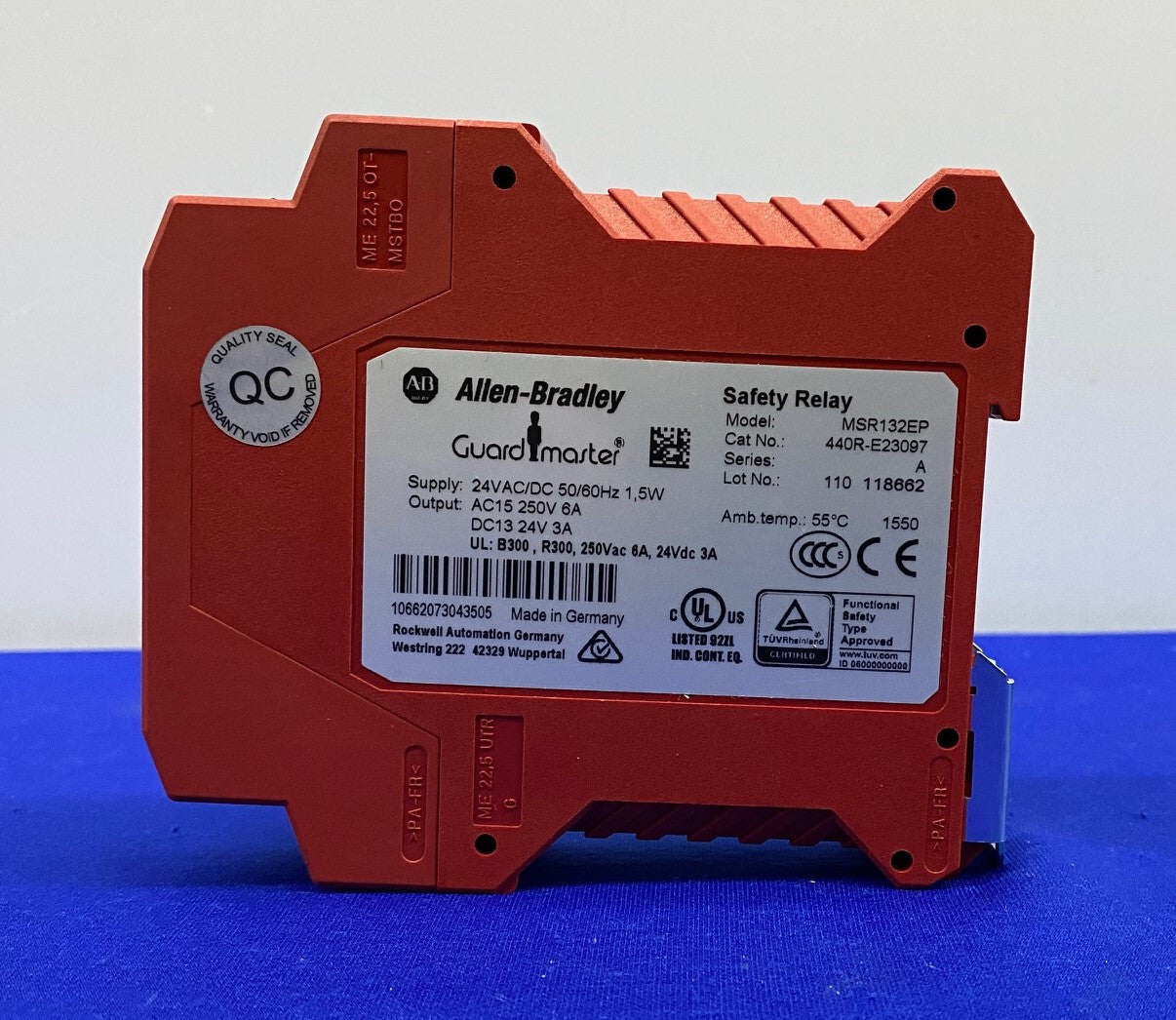 Allen-Bradley / AB GUARDMASTER® MSR132EP / 44OR-E23097 SAFETY RELAY