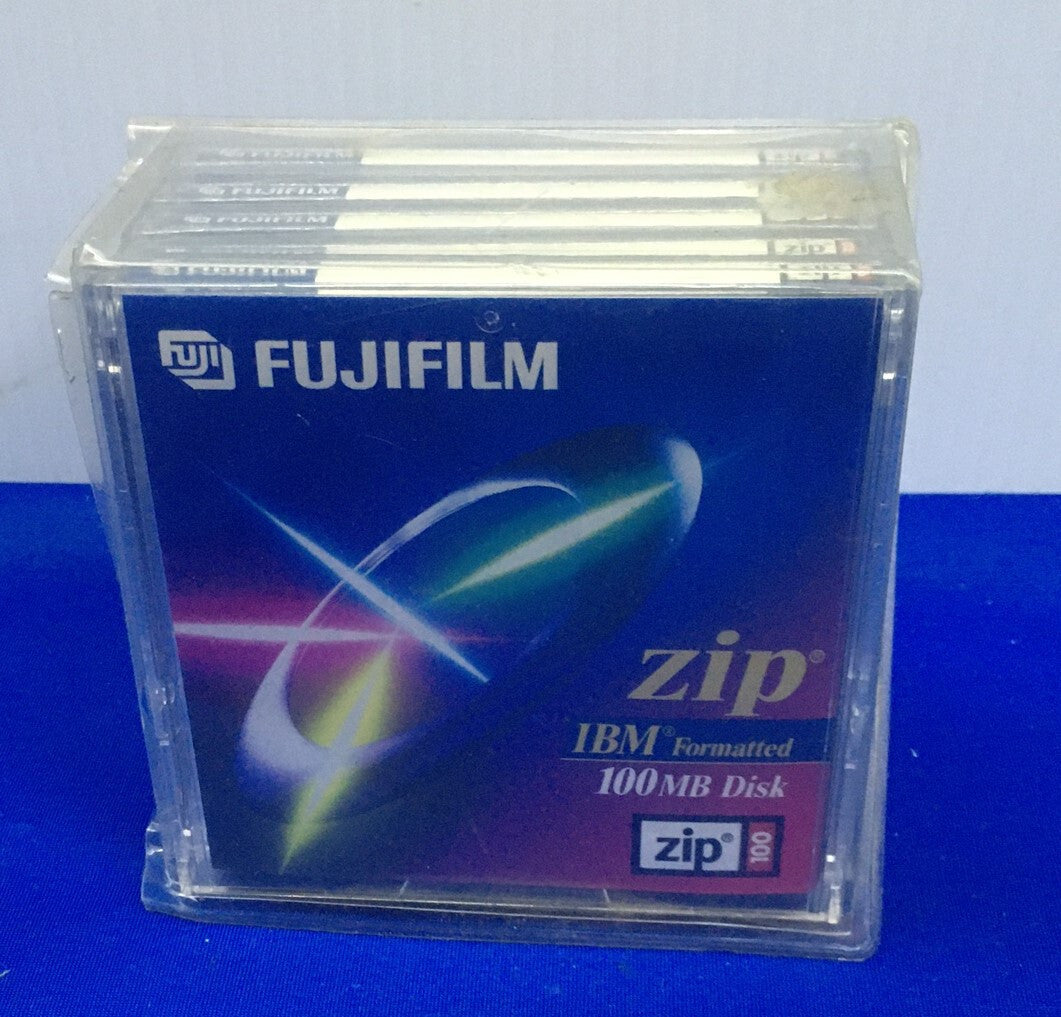 FUJIFILM ZIP ® IBM® FORMATTED 100MB DISK ITEM IS NEW