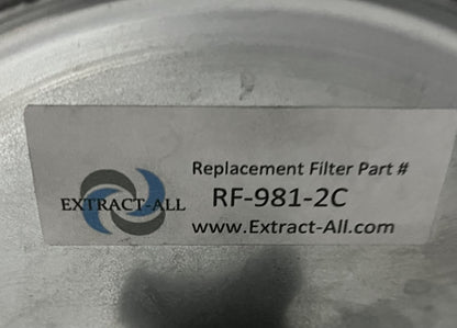 EXTRACT-ALL™ 981 SERIES PORTABLE FUME EXTRACTOR AIR IMPURITIES REMOVAL W/WHEELS