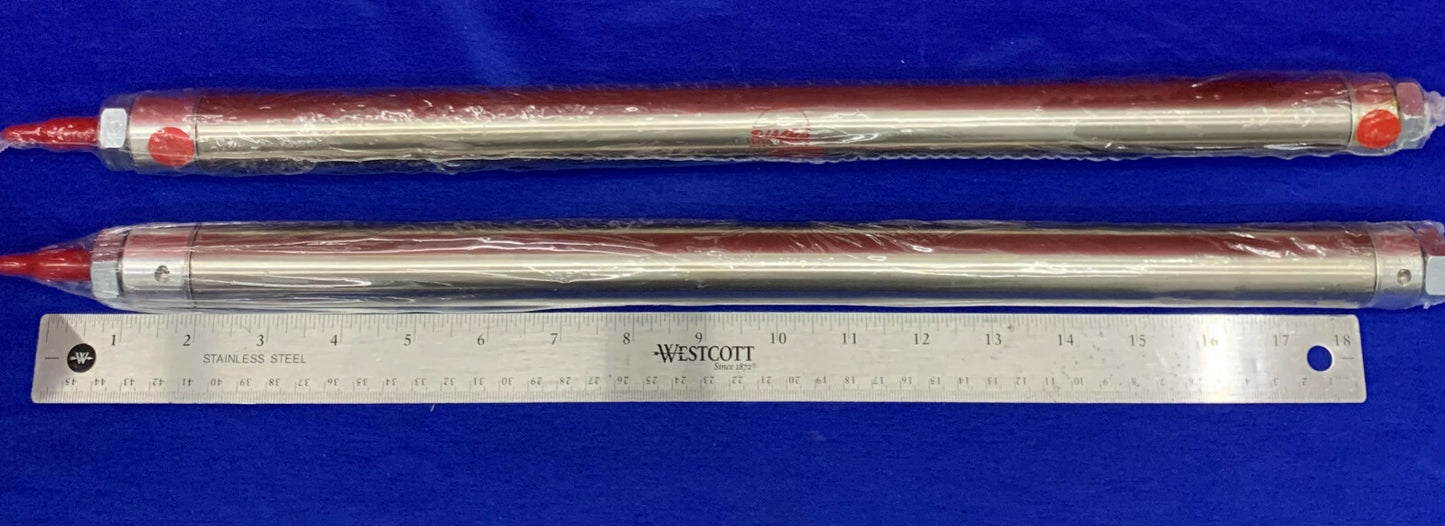 Lot of 2 Bimba Stainless Pneumatic Cylinder Rods C-0913 5-DXP